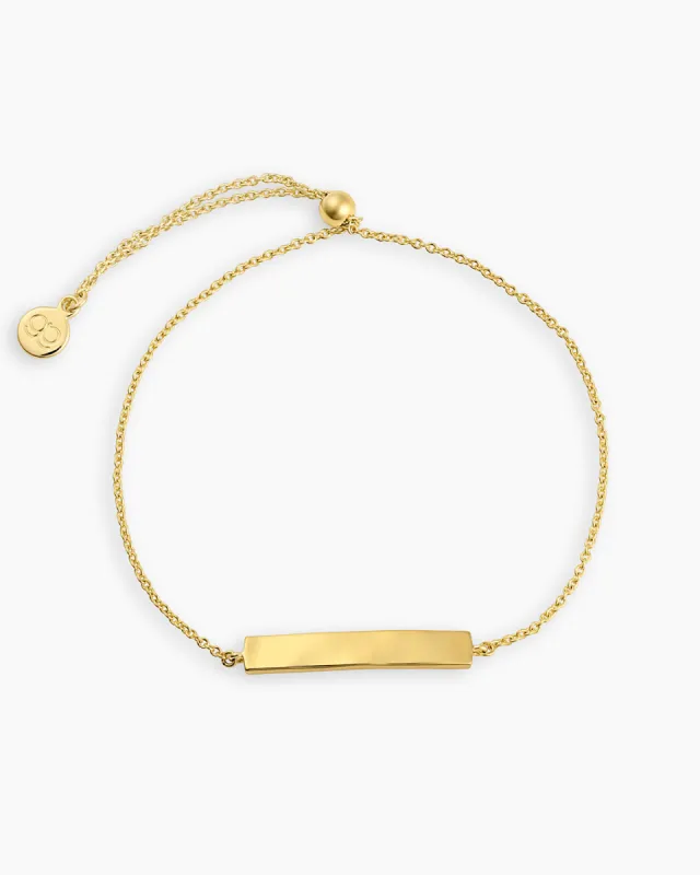 Bespoke Plate Adjustable Bracelet (gold) sold by Gorjana