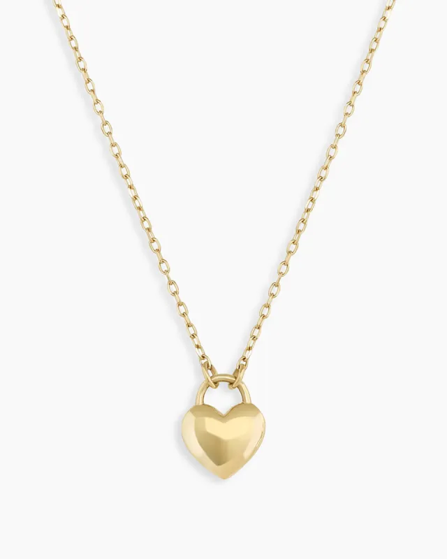 14k Gold Heart Padlock Necklace sold by Gorjana