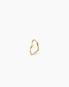 14k Gold Mini Open Heart Huggies sold by Gorjana