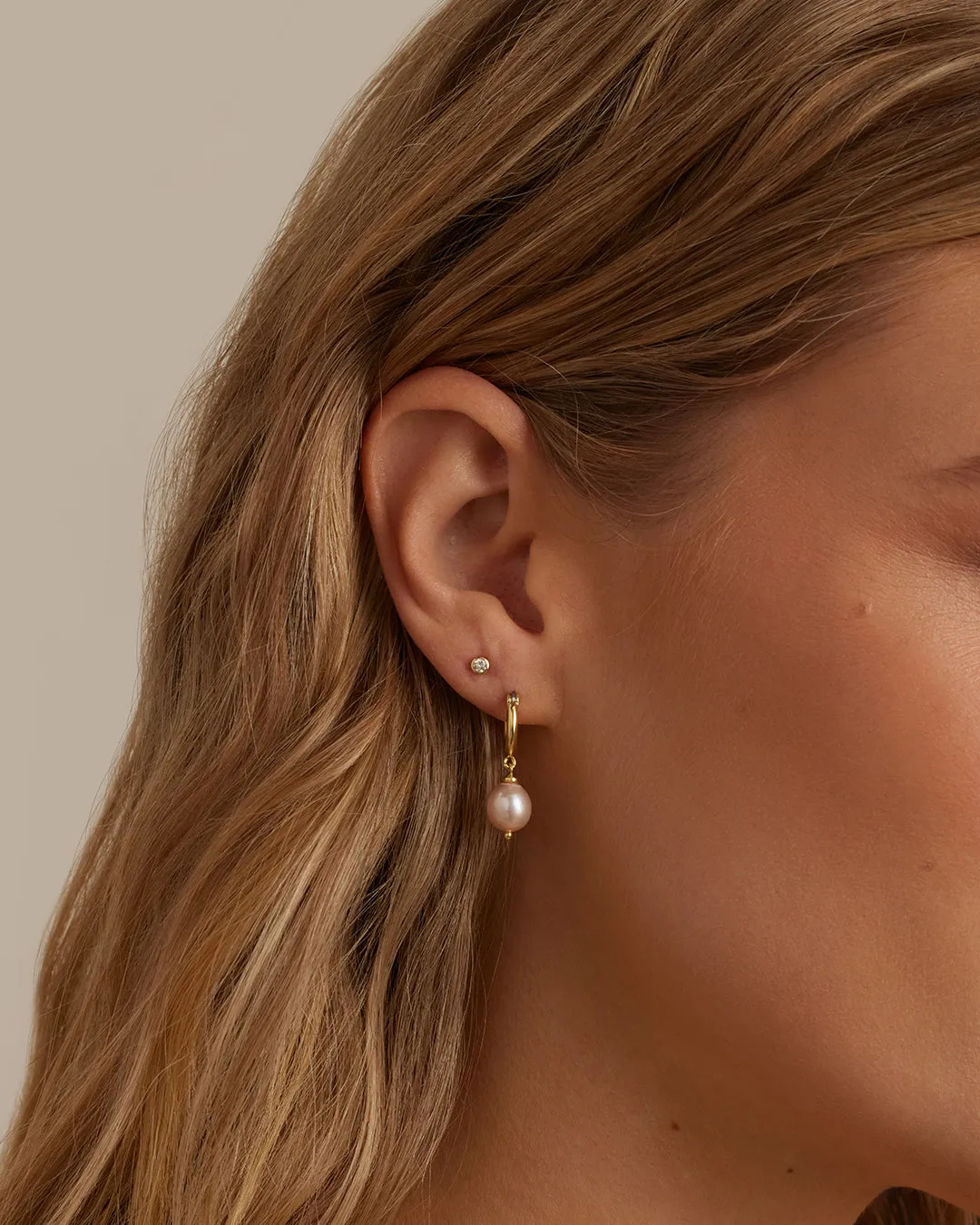 Pink Pearl Huggies sold by Gorjana product image thumbnail 2