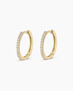 Diamond Pavé 13mm Huggies sold by Gorjana