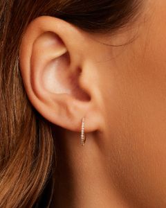 Diamond Pavé 13mm Huggies sold by Gorjana