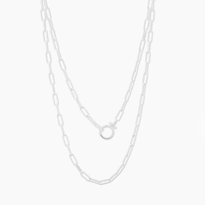Parker Wrap Necklace (Silver) sold by Gorjana