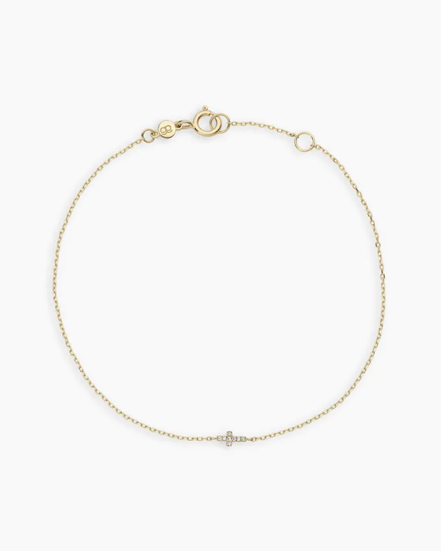 Diamond Cross Bracelet sold by Gorjana