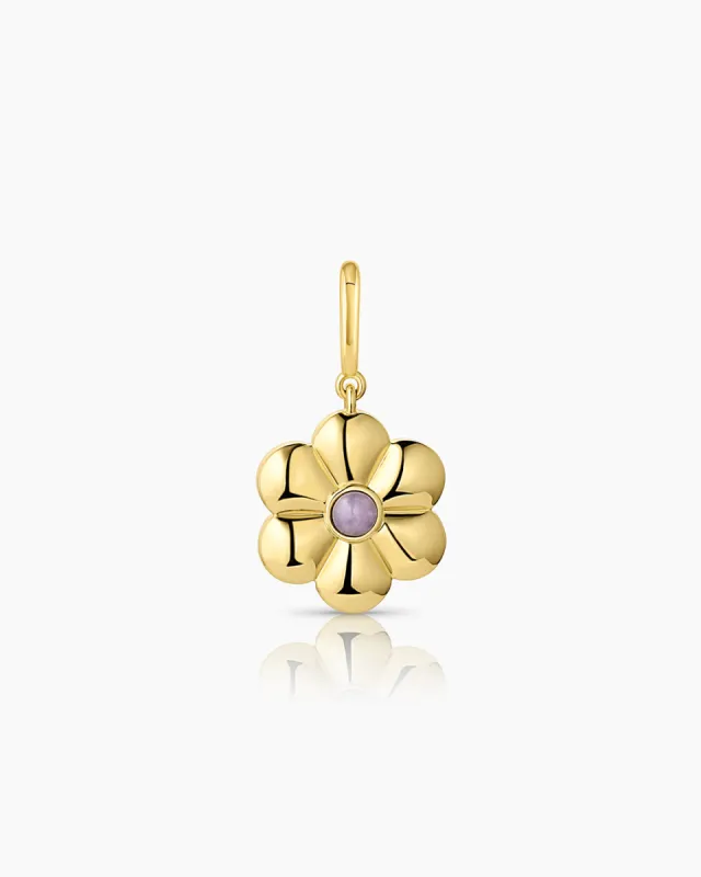 Lavender Flower Parker Charm sold by Gorjana