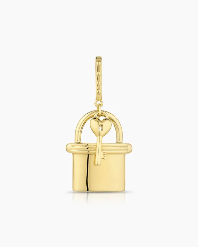 Lock & Key Statement Charm sold by Gorjana