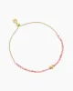 Rhodochrosite Beaded Heart Bracelet sold by Gorjana