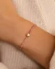 Rhodochrosite Beaded Heart Bracelet sold by Gorjana