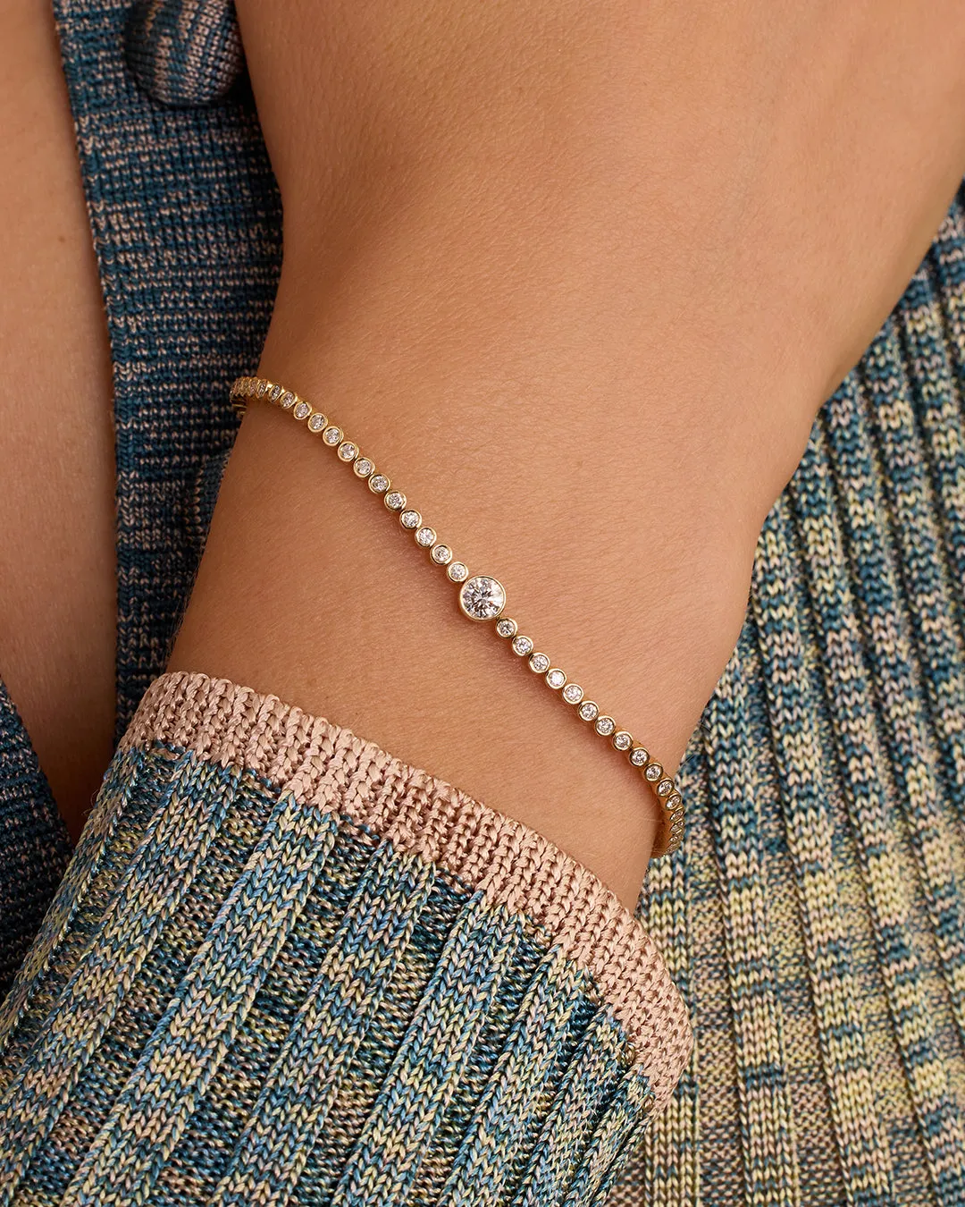 14K Lab Grown Diamond Circle Tennis Bracelet sold by Gorjana product image thumbnail 2