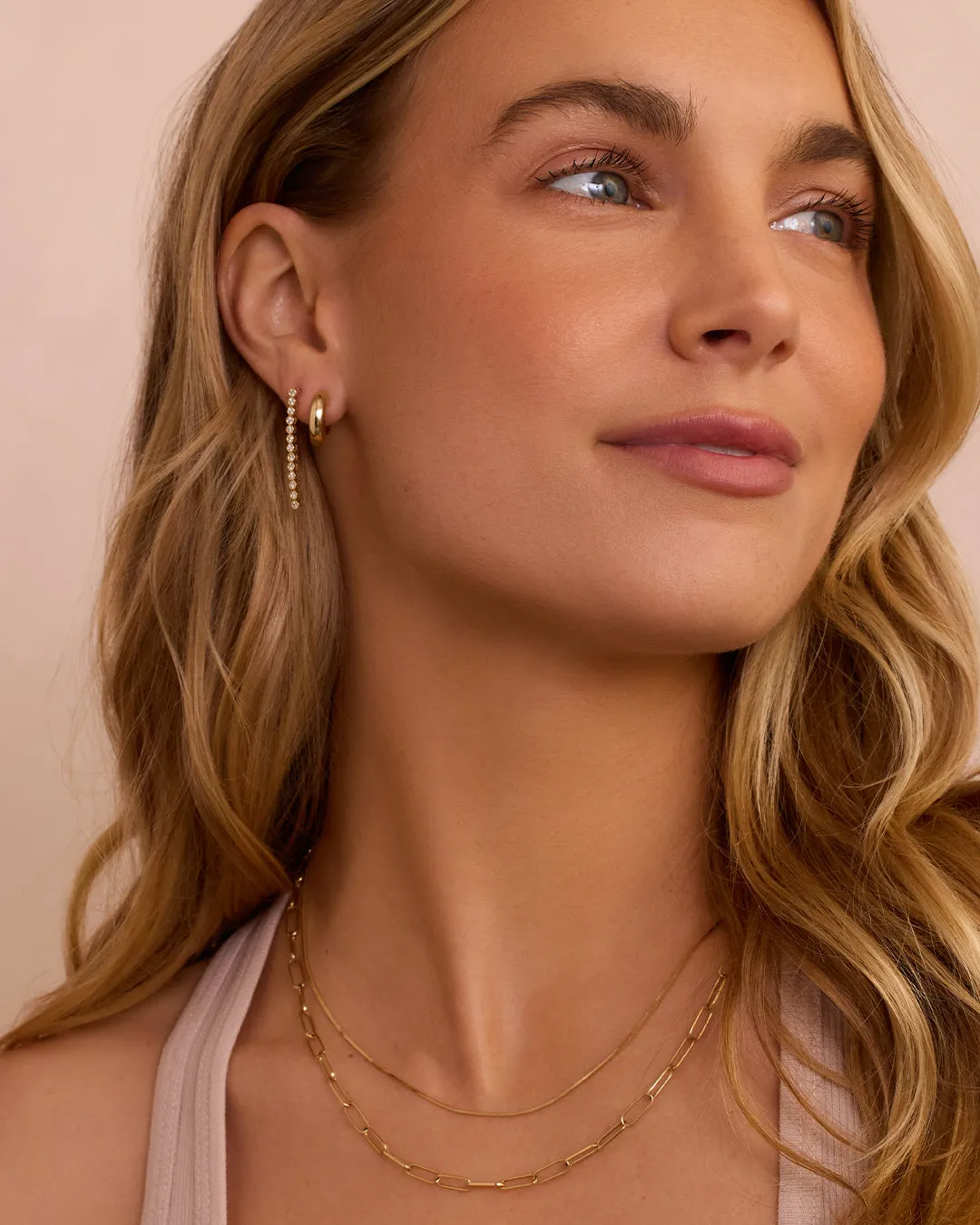 Lab Grown Diamond Classic Tennis Drop Earrings sold by Gorjana product image thumbnail 3