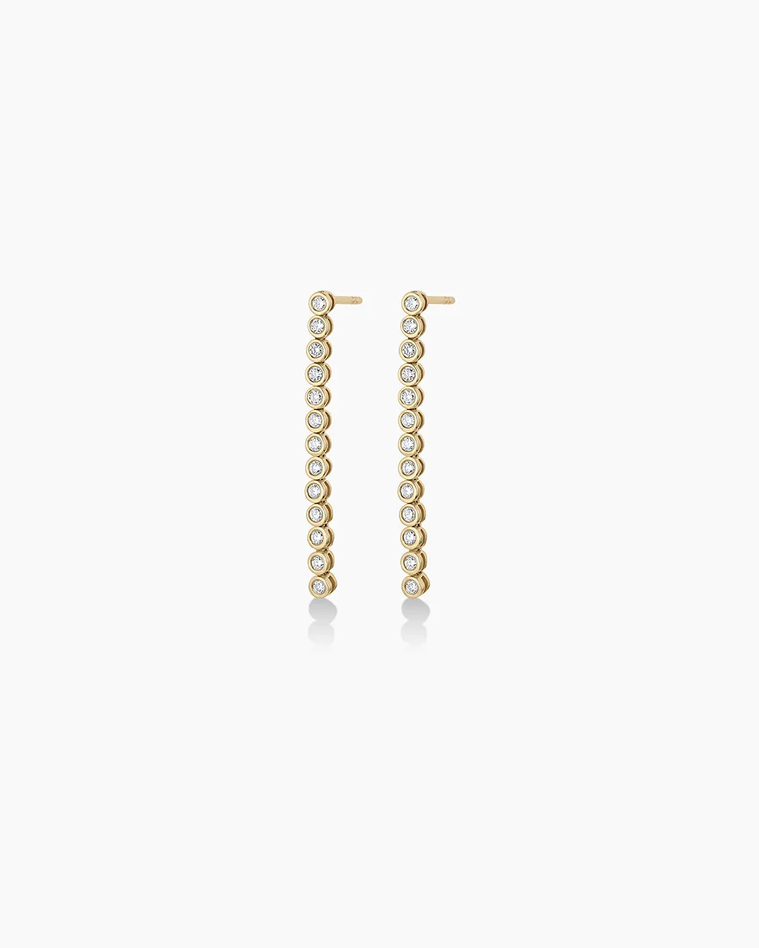 Lab Grown Diamond Classic Tennis Drop Earrings sold by Gorjana