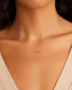 14k White Gold Mama Necklace sold by Gorjana
