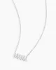 14k White Gold Mama Necklace sold by Gorjana