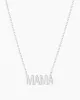 14k White Gold Mama Necklace sold by Gorjana
