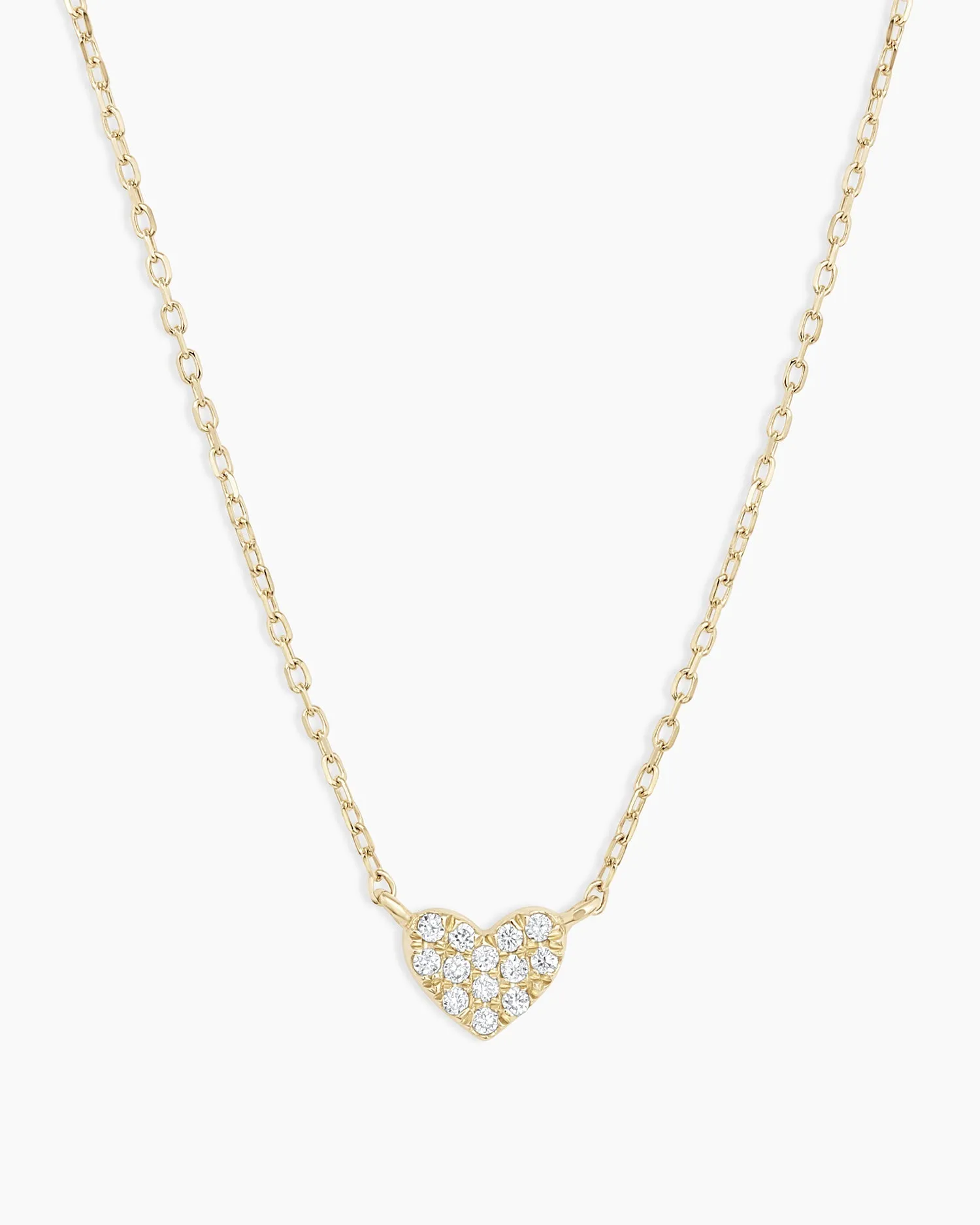 Diamond Pavé Mini Heart Necklace sold by Gorjana