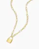 Kara Padlock Necklace sold by Gorjana