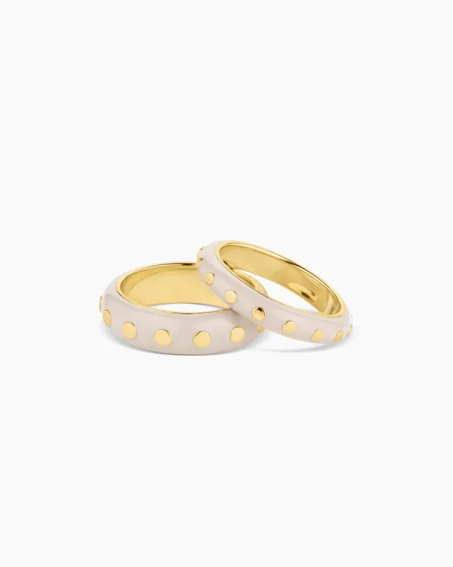 Asher Stone Ring Set sold by Gorjana