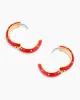 Noel Enamel Shimmer Hoops sold by Gorjana