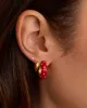 Noel Enamel Shimmer Hoops sold by Gorjana