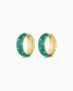 Noel Enamel Shimmer Hoops sold by Gorjana