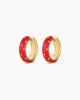 Noel Enamel Shimmer Hoops sold by Gorjana