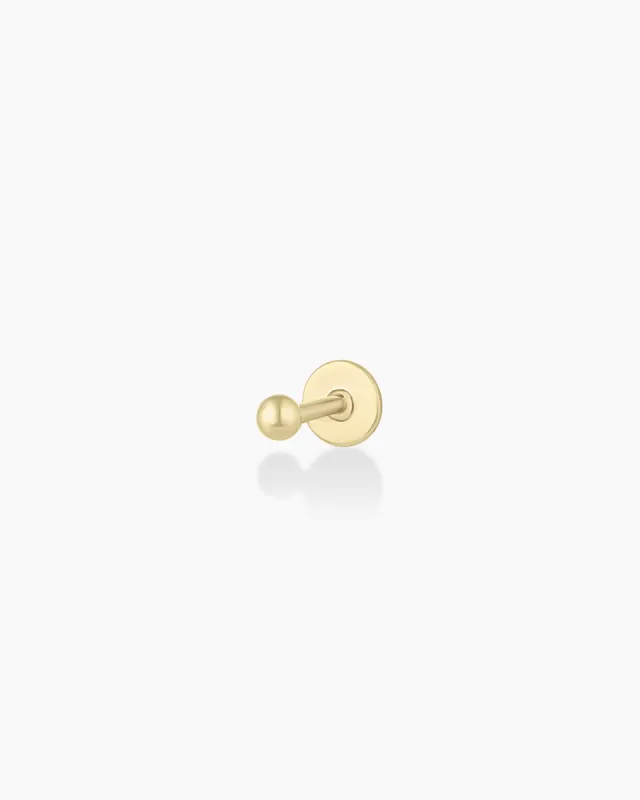 14k Gold Newport Flat Back Single Stud sold by Gorjana