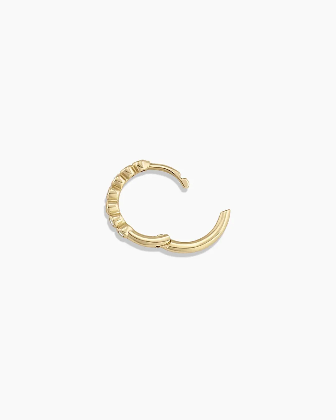 14K Classic Diamond Single Huggie sold by Gorjana product image thumbnail 5