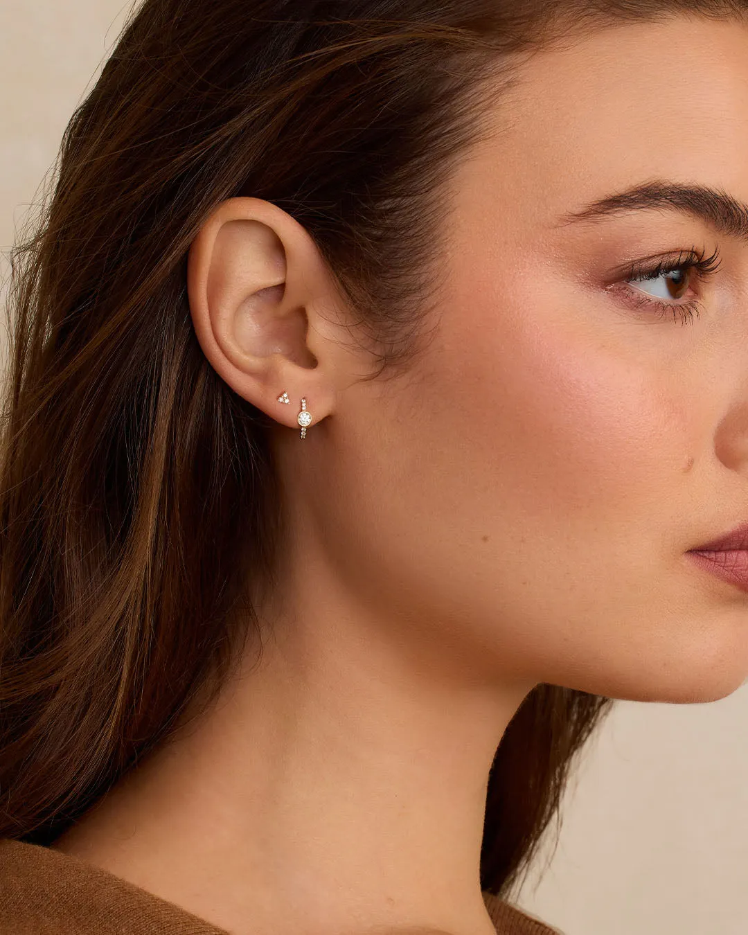 Lab Grown Diamond Circle Single Huggie sold by Gorjana product image thumbnail 3