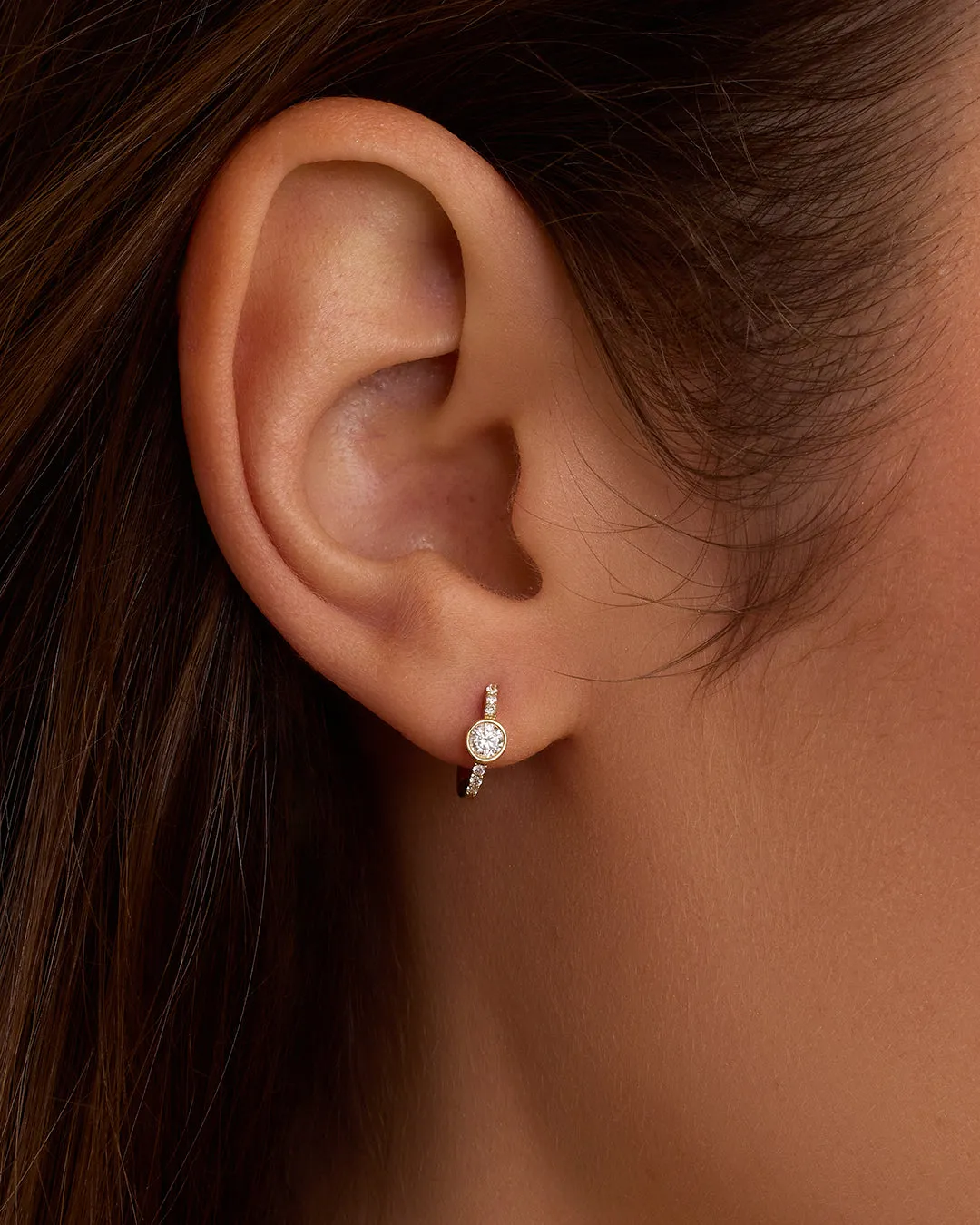 Lab Grown Diamond Circle Single Huggie sold by Gorjana product image thumbnail 2