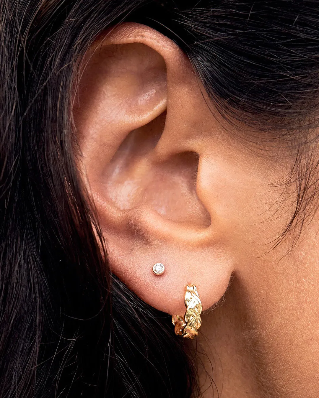14K Classic Diamond Single Stud sold by Gorjana product image thumbnail 2