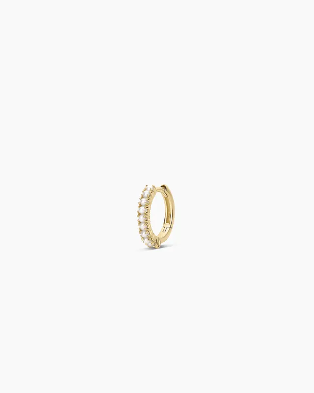 Pearl Row Single Huggie sold by Gorjana