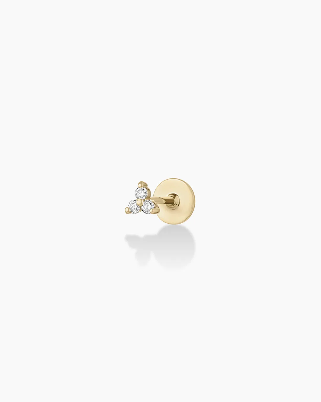 14K Diamond Bali Flat Back Single Stud sold by Gorjana