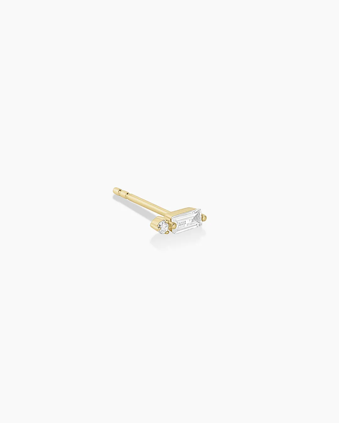 Diamond and White Sapphire Amara Single Stud sold by Gorjana product image thumbnail 4