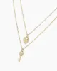 Diamond Bond Lock & Key Necklace Set sold by Gorjana