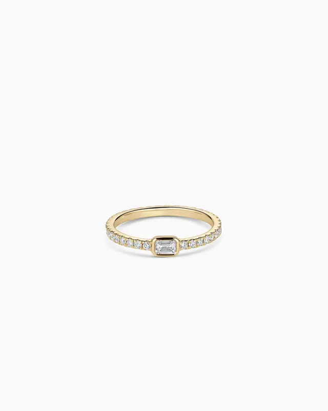 Lab Grown Diamond Emerald Eternity Ring sold by Gorjana