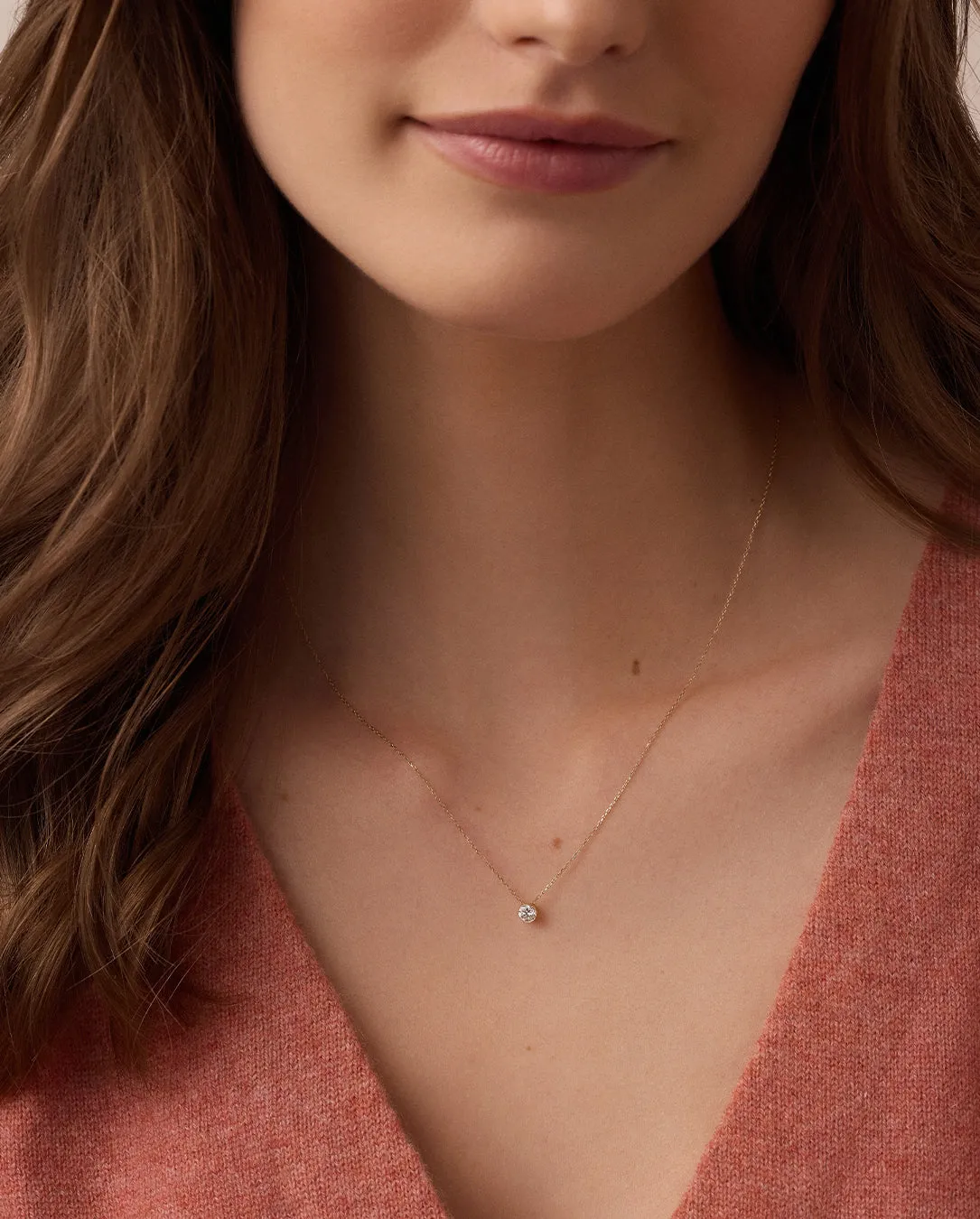 Lab Grown Diamond Halo Necklace sold by Gorjana product image thumbnail 2