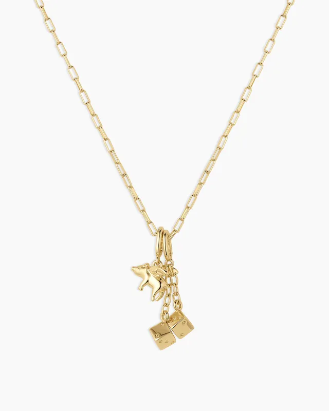 Lucky Parker Charm Necklace sold by Gorjana