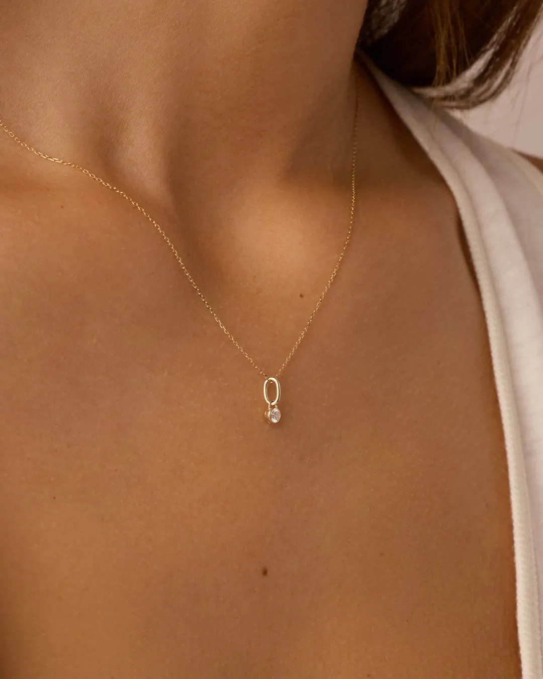 Lab Grown Diamond Halo Charm sold by Gorjana product image thumbnail 3