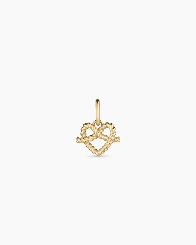 14k Gold Love Knot Charm sold by Gorjana