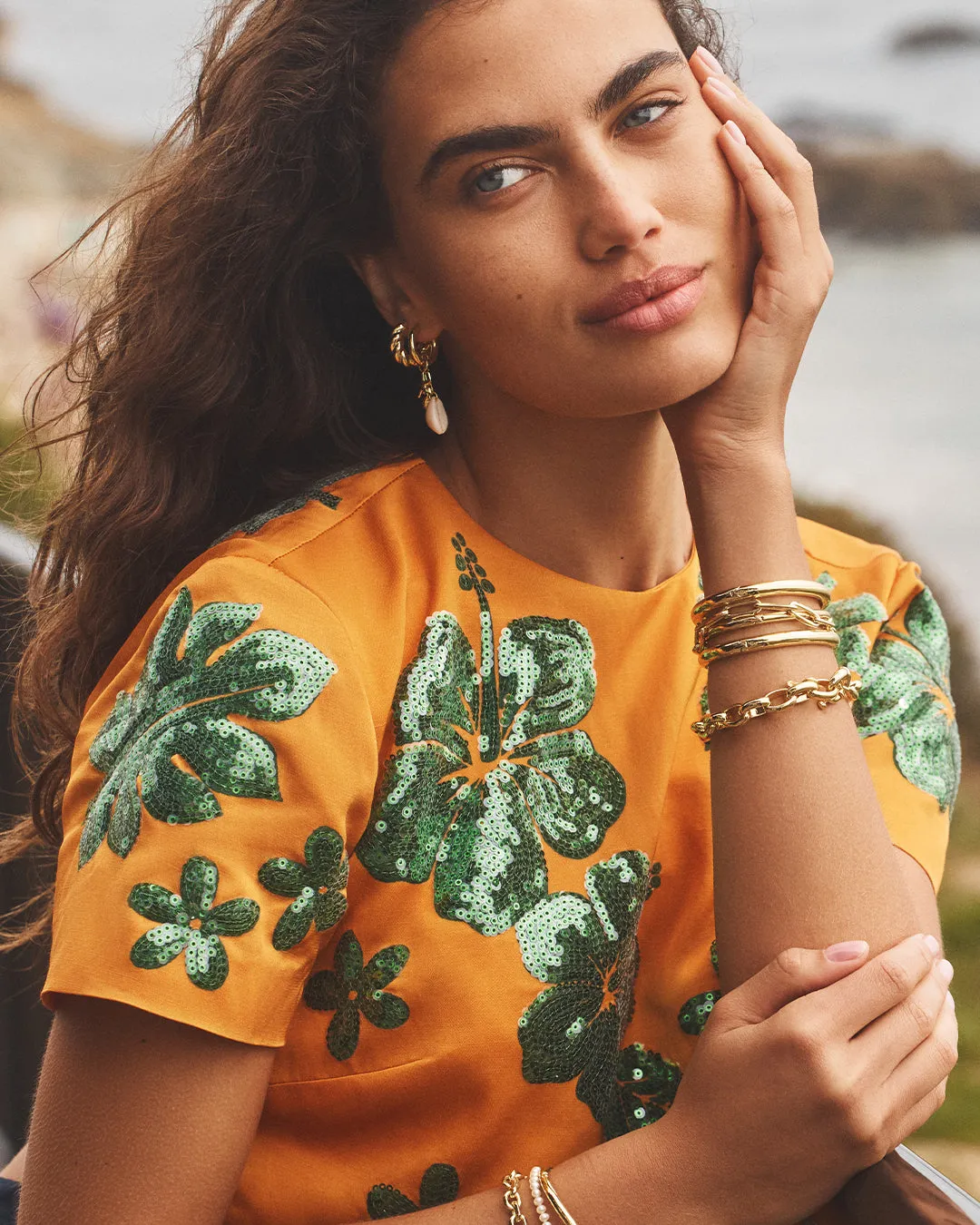 Ocean Cluster Hoops sold by Gorjana product image thumbnail 3