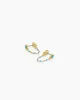 Turquoise Capri Chain Huggies sold by Gorjana