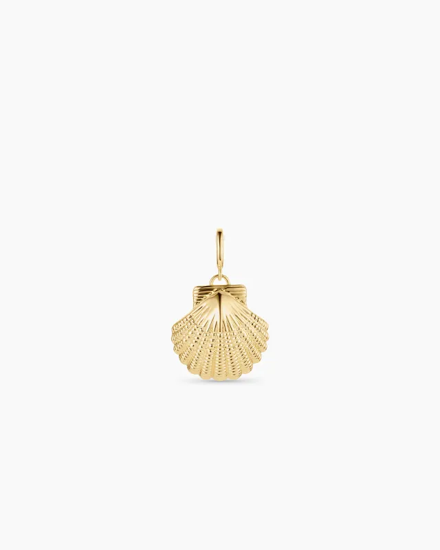 Gold Scallop Shell Parker Charm sold by Gorjana
