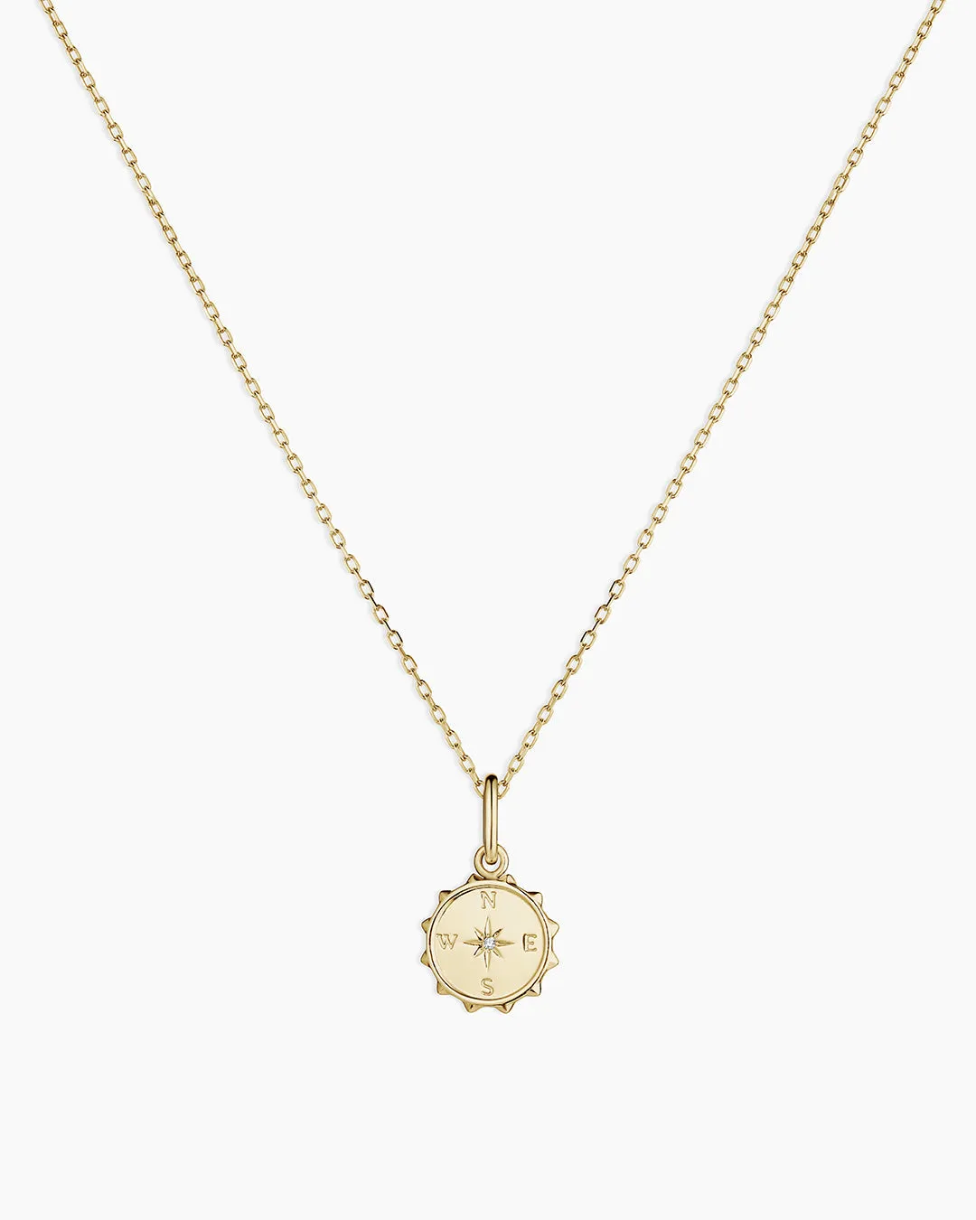 Diamond Compass Charm Necklace sold by Gorjana