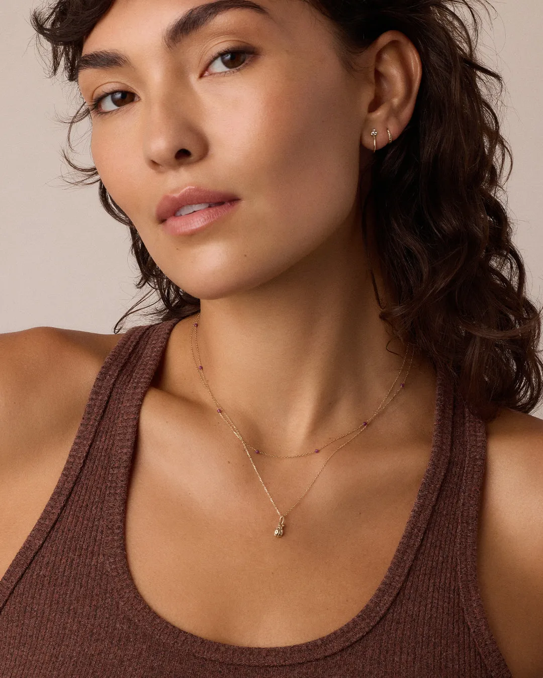 Diamond Ladybug Charm Necklace sold by Gorjana product image thumbnail 3