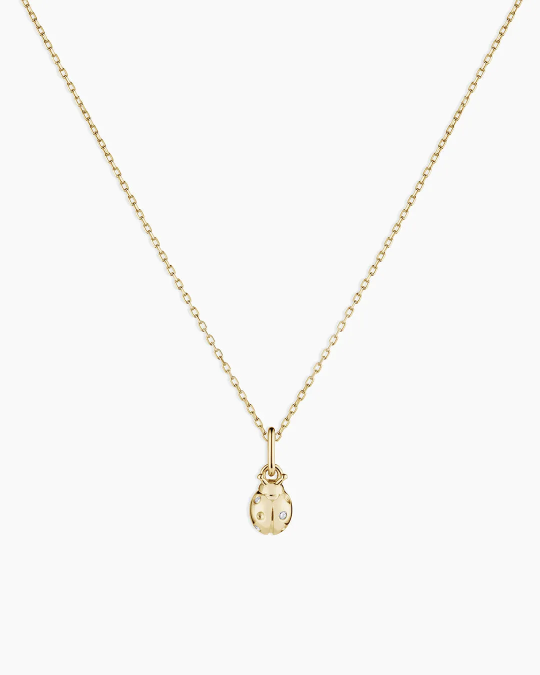 Diamond Ladybug Charm Necklace sold by Gorjana