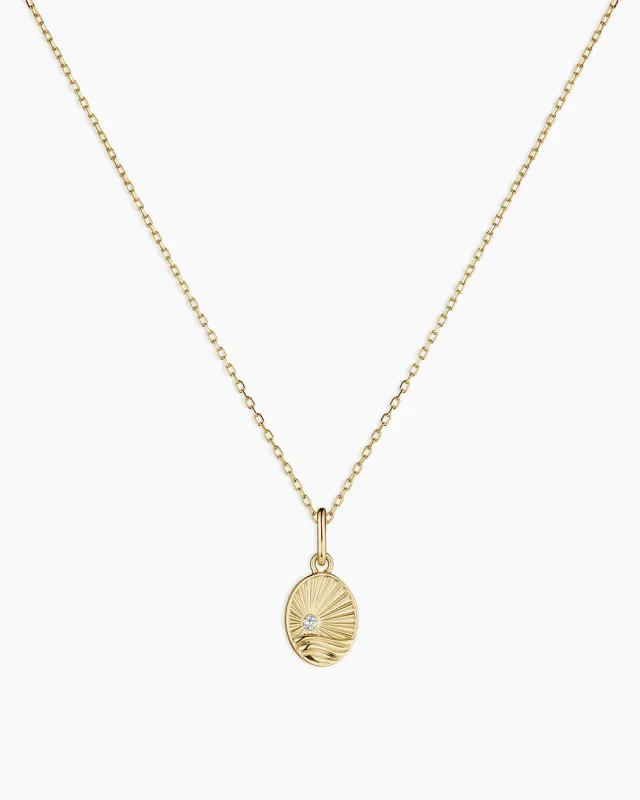 Diamond Beach Charm Necklace sold by Gorjana