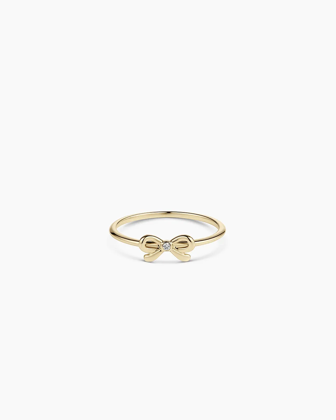14K Diamond Put a Bow on it Ring sold by Gorjana