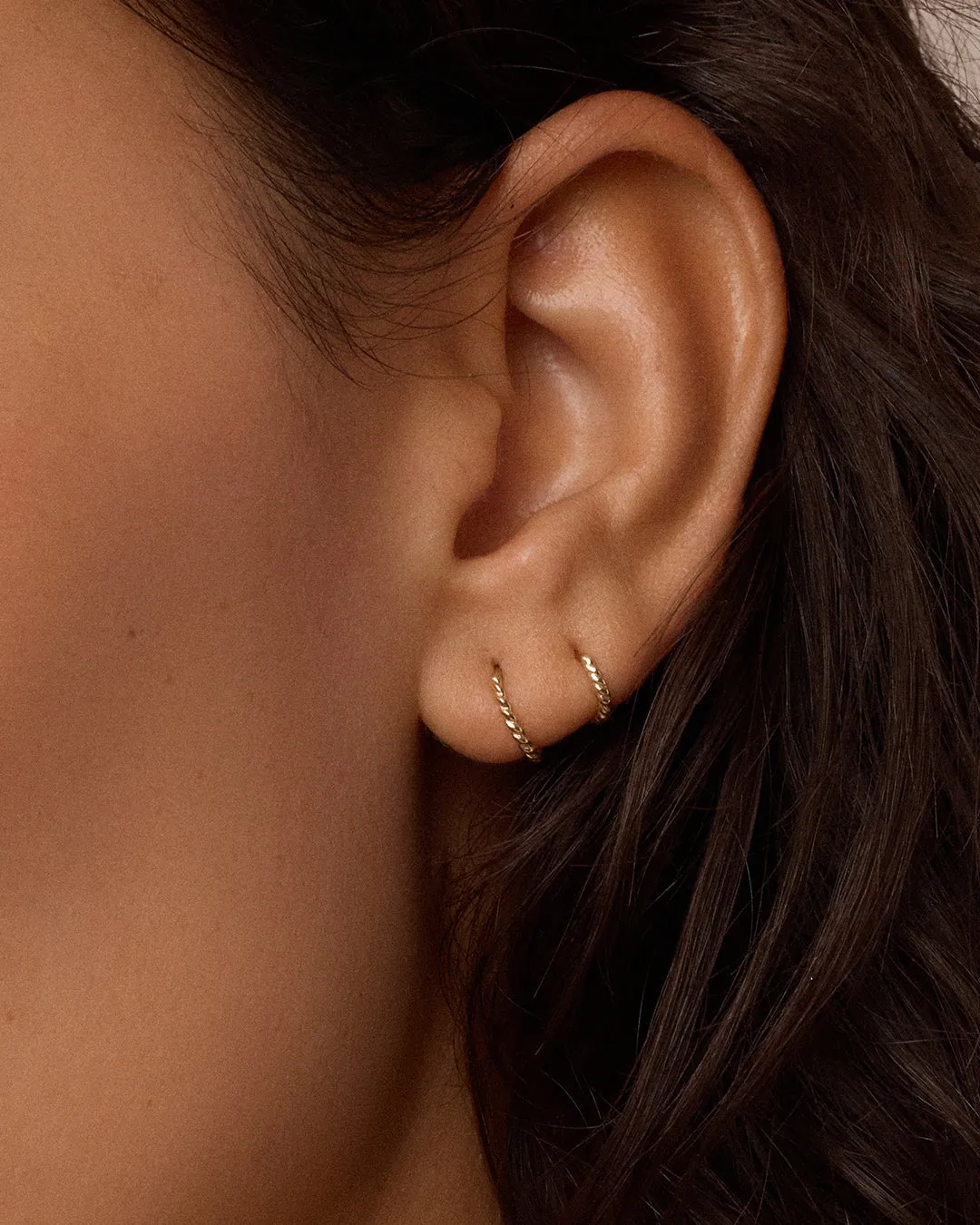 14k Gold Crew Single Huggie 8mm sold by Gorjana product image thumbnail 2