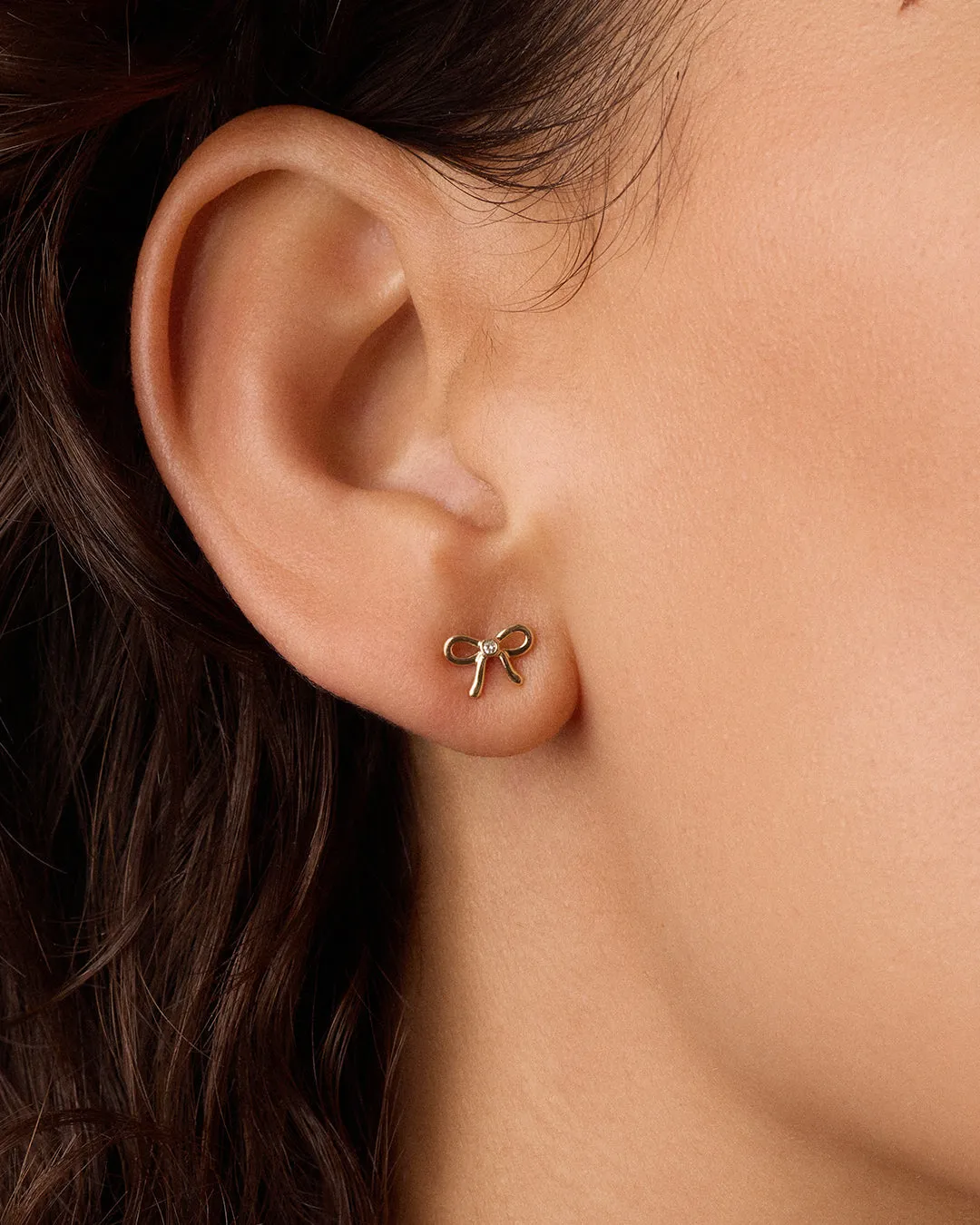 Diamond Put a Bow on it Studs sold by Gorjana product image thumbnail 2