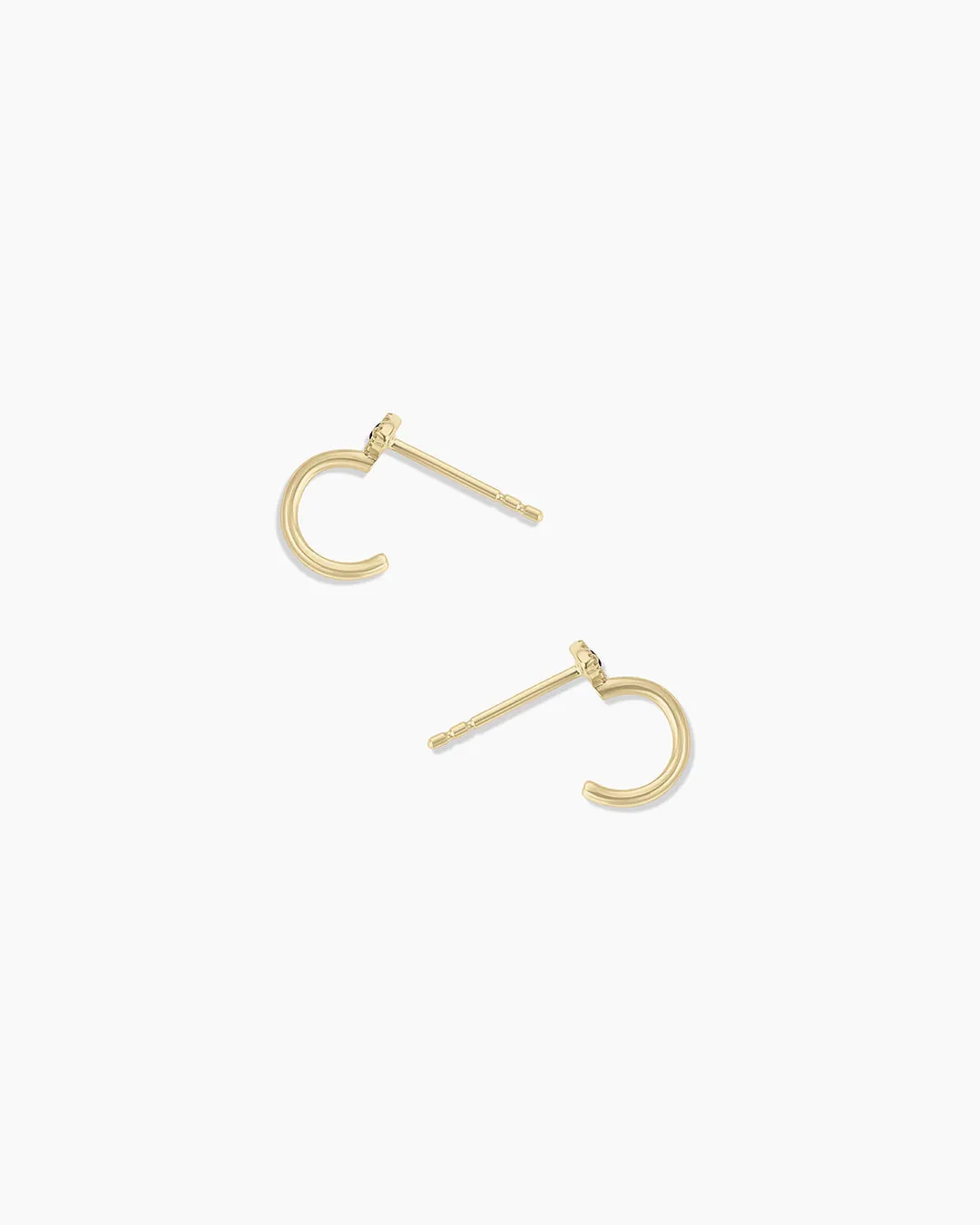 Diamond and Blue Sapphire Evil Eye Stud Huggies sold by Gorjana product image thumbnail 4